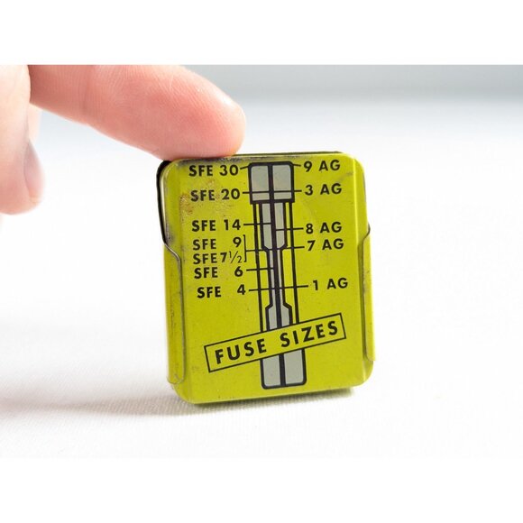 Vintage miniature tins steampunk pill boxes BUSS Fuses and LITTELFUSE, vintage - Picture 9 of 9